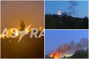 Rusijoje – masinė dronų ataka: ukrainiečiai smogė į naftos infrastruktūrą keliuose regionuose