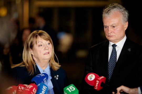 Įžvelgia retorinį flirtą tarp G. Nausėdos ir V. Blinkevičiūtės: politiniai susitarimai taip nevyksta