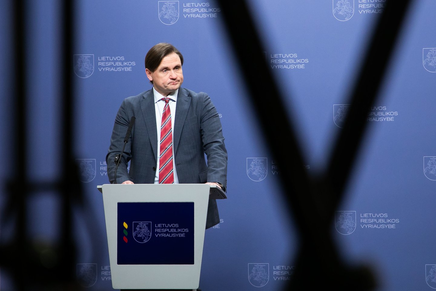 Krizių valdymo centro vadovas Vilmantas Vitkauskas.<br>D. Labučio (ELTA) nuotr.