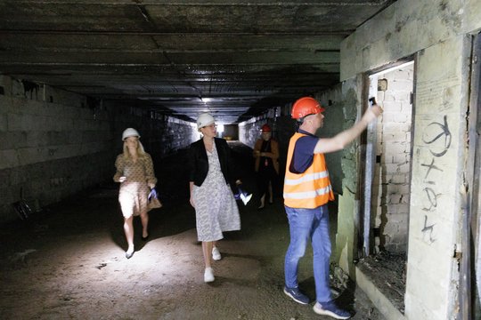  Požeminis tunelis Vilniuje, po Konstitucijos prospektu.<br> V.Skaraičio nuotr.