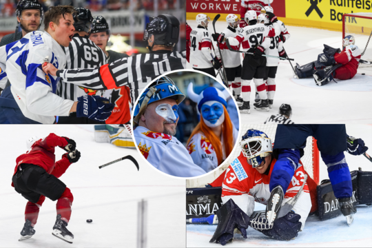 Čekijoje vykstančiame pasaulio ledo ritulio čempionate verda aistros.