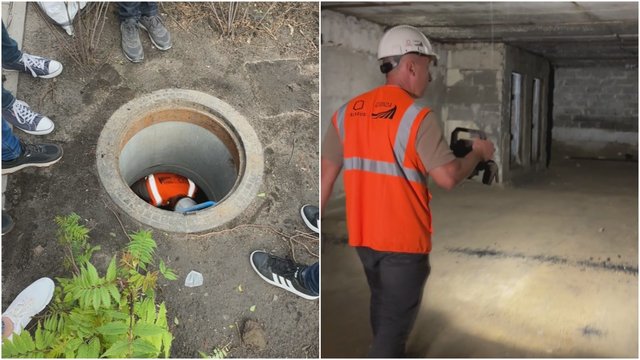 Vaizdai iš Vilniuje atrasto slapto tunelio: meras įvardijo, kaip radinys galėtų būti panaudotas ateityje 