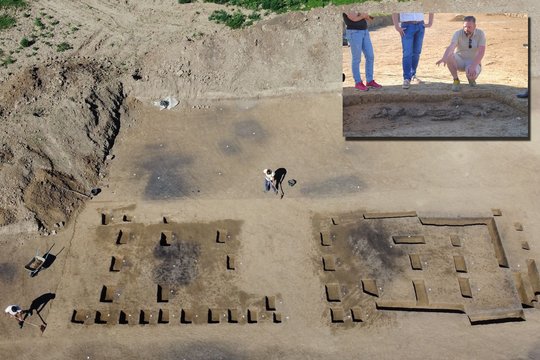 Atliekant kasinėjimus Exingo kaime, aptiktos kelios vietos, datuojamos nuo mezolito iki bronzos amžiaus.
