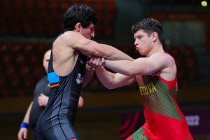 Imtynininkas Vilius Savickas kovos dėl Europos čempionato aukso