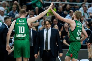 Kėlinį pasnaudęs „Žalgiris“ LKL pusfinalį pradėjo siautulinga pergale – „Lietkabelis“ neišgąsdino