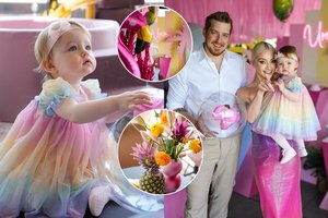 Ugnė Siparė su vyru Mariumi dukrelei Umai surengė įspūdingą gimtadienio šventę su flamingais ir papūgomis