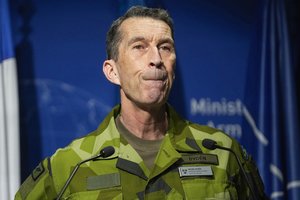 Švedijos kariuomenės vadas įspėjo apie Rusijos siekį kontroliuoti Baltijos jūrą