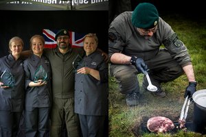 Gian Luca su Lietuvos kariuomene užsieniečius stebino žemaičių blynais: tokiose varžybose jėgas išbandė pirmą kartą