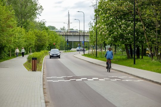 Sostinės P.Vileišio gatvė – pirmoji tikra dviračių gatvė Lietuvoje.