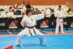 Gimnastiką į kiokušin karatė iškeitęs klaipėdietis iššovė įspūdingu rezultatu – Europoje nuraškė trys aukso medalius: „Norisi dar ir dar“