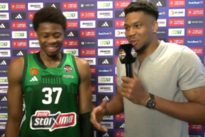 G. Antetokounmpo šou Berlyne: ėmė interviu iš brolio, išreiškė norą nusipirkti Eurolygos klubą