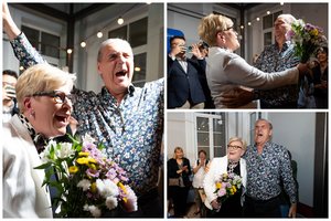 G. Nausėdą su pergale pasveikinusi I. Šimonytė sušoko šokį su A. Kaušpėdu: aidėjo legendinė daina