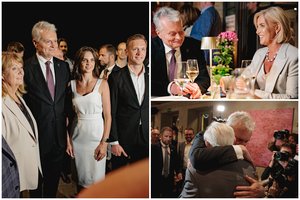 Žymūs veidai ir skambūs sveikinimai: ką susirinkusiems svečiams kalbėjo pats G. Nausėda?