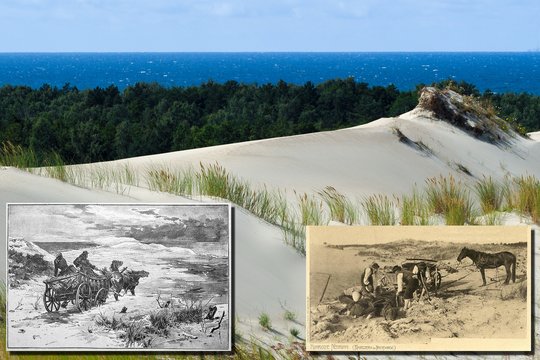  Romantiškoji Kuršių nerija gali labai greitai virsti nekenčiamiausia pasaulyje vieta ar net kapo duobe – jei netyčia užklysi į klastingo, arklius su vežimais ir net žmones prarydavusio klampsmėlio ruožą (asociatyvinė iliustr.).