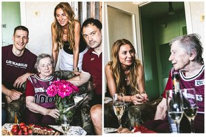 Gražus „Lietkabelio“ gestas: klubo atstovai pasveikino ištikimą sirgalę su šimtmečio jubiliejumi