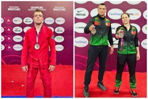 Baku vykstančiame Europos graplingo čempionate M. Daublys iškovojo sidabro medalį