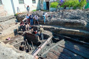 Senosios areštinės kieme Vilniuje atrasti lobiai – įspūdinga