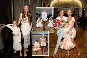 Kūrybiškumo mokyklos uždarymo šventėje su vaikais podiumu žengė V. Siegel ir I. Burlinskaitė