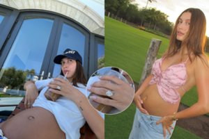 Besilaukiančiai Hailey Bieber Justinas Bieberis padovanojo išskirtinį žiedą: deimanto dydis – pribloškia
