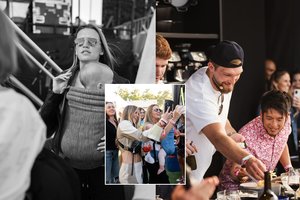 Populiariame festivalyje D. Sabonis užlipo ant scenos: NBA žvaigždę palaikė visa šeima