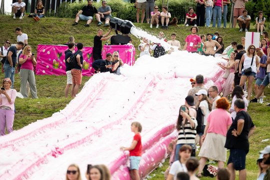  Šaltibarščių festivalyje Vilniuje užfiksuoti du rekordai.<br> T.Bauro nuotr.