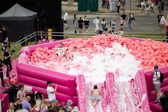  Šaltibarščių festivalyje Vilniuje užfiksuoti du rekordai.<br> T.Bauro nuotr.