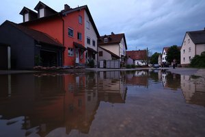Kancleris O. Scholzas lankysis potvynių siaubiamame Vokietijos regione