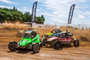 Pasitikrinę jėgas Bauskėje Europos autokroso čempionato dalyviai ruošiasi mūšiui Vilkyčiuose