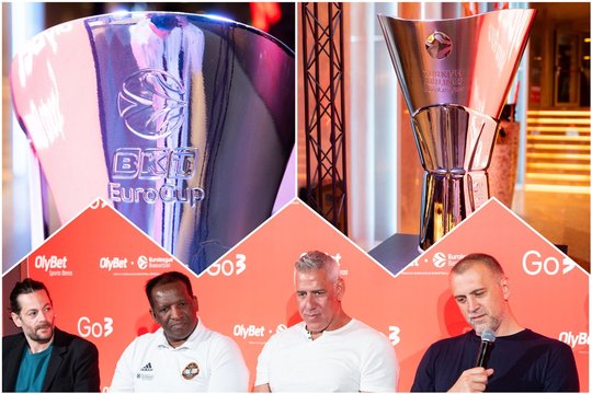 Vilniuje – Eurolygos legendų vizitas ir originalus trofėjus