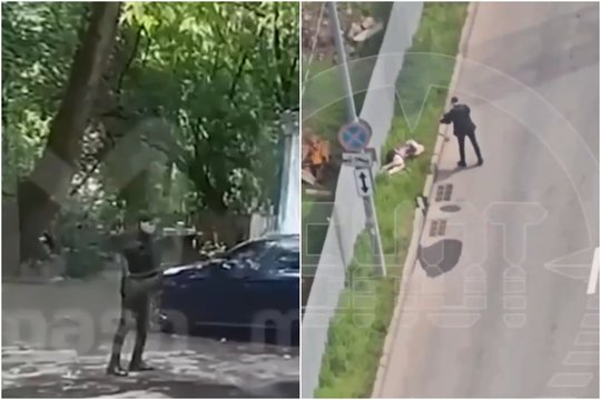 Trileris Maskvoje: kaukėtas samdomas žudikas automatu nušovė vyrą ir pabėgo