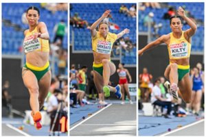 Užtrenktas duris į Europos čempionato finalą trišuolininkės įvertino skirtingai – ir liejo apmaudą, ir džiaugėsi
