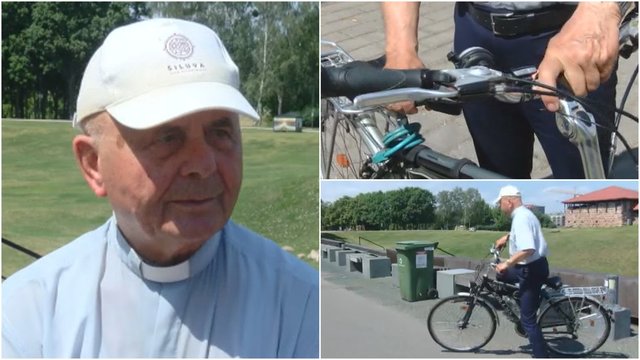 Meilę dviračiams atradęs kardinolas šį sezoną įveikė šimtus kilometrų: pasak senjoro – bendraamžius kelyje sutinka retai