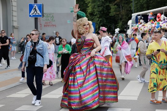 Eitynių „Už lygybę!“ akimirkos.<br>V. Skaraičio nuotr.