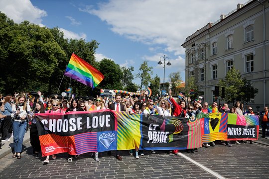 Eitynių „Už lygybę!“ akimirkos.<br>V. Skaraičio nuotr.