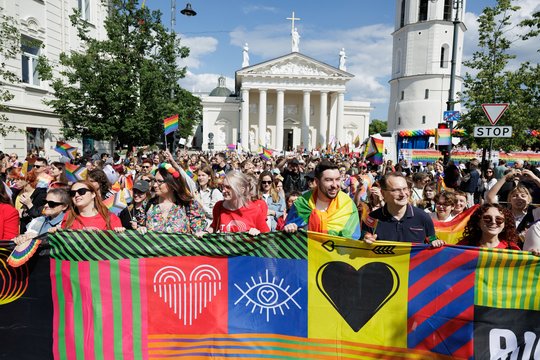 Eitynių „Už lygybę!“ akimirkos.<br>V. Skaraičio nuotr.