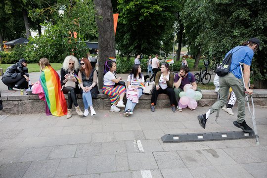 Eitynių „Už lygybę!“ akimirkos.<br>V. Skaraičio nuotr.