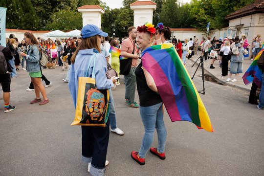 Eitynių „Už lygybę!“ akimirkos.<br>V. Skaraičio nuotr.