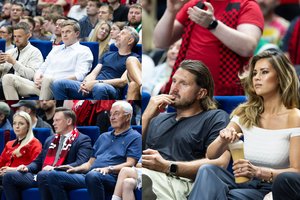Įtemptą LKL finalo kovą stebėjo būrys žvaigždžių: atvyko ir A. Macijauskas su žmona