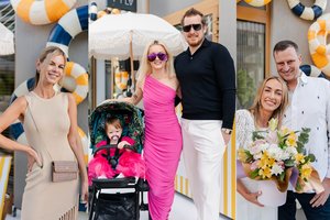Mamoms ir kūdikiams skirtos erdvės atidaryme – U. Siparė su dukra ir vyru bei D. Bunkus