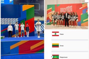 Tarp rusų absurdiškų „olimpinių žaidynių“ dalyvių – ir Lietuva: trispalvės spalvos – per visą Kazanę