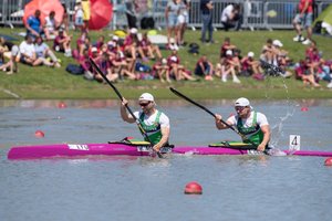 Baidarininkai M. Maldonis ir A. Olijnikas iškovojo Europos čempionato bronzos medalį