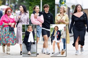 Palangos J. Basanavičiaus gatvėje – šimtai poilsiautojų: tarp jų ir V. Blinkevičiūtė