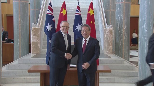 Australijos sostinėje – neeilinis įvykis: pirmą kartą per 7-erius metus aplankė Kinijos premjeras