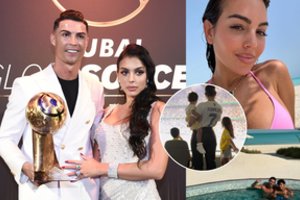 Europos futbolo čempionate žaidžiančio C. Ronaldo mylimoji G. Rodriguez pasidalijo įspūdingais kadrais
