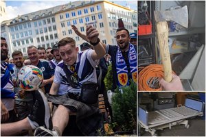 Šiurpiau už rinktinės startą: Škotijos sirgaliai nakvynei buvo išsiųsti į apleistą siaubo rūsį