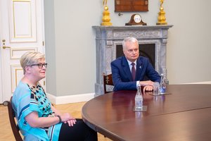Trečiadienį planuojamas dar vienas I. Šimonytės ir G. Nausėdos susitikimas