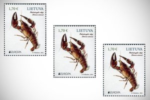 Gražiausio Europos pašto ženklo konkurse Lietuvai atstovauja plačiažnyplis vėžys