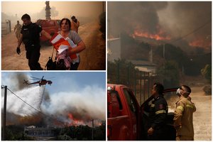 Siaubas Graikijoje – kilo didelis gaisras, evakuoti du kaimai: įtariamas padegimas