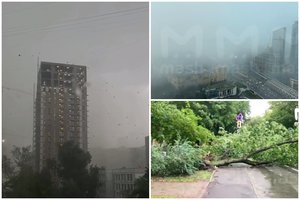 Gamtos stichijos siautėja toliau: Maskvą siaubia uraganas