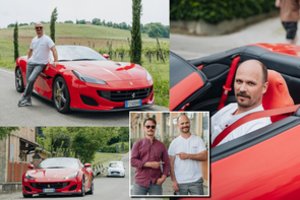Prie „Ferrari“ vairo sėdęs A. Bružas: „Man labiau prie širdies „Bentley“ arba „Aston Martin“